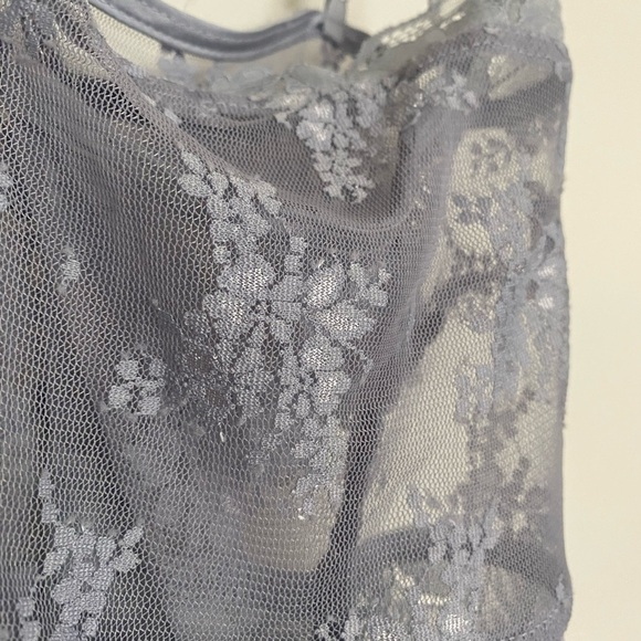Free People Intimates Chemise Sheer Satin Sleepwear - Picture 4 of 5